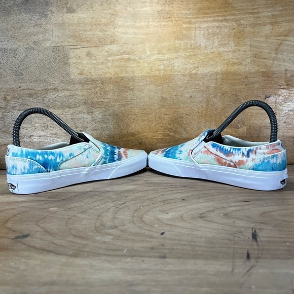 Vans Asher Deluxe Pastel Tie Dye Womens Sz 6.5 Slip On Shoes Sneakers Blue White - Picture 5 of 8